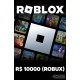 Robux Roblox R$ 10000